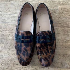 J.Crew Collection Women’s Academy Penny Loafers in Calf Hair US 6